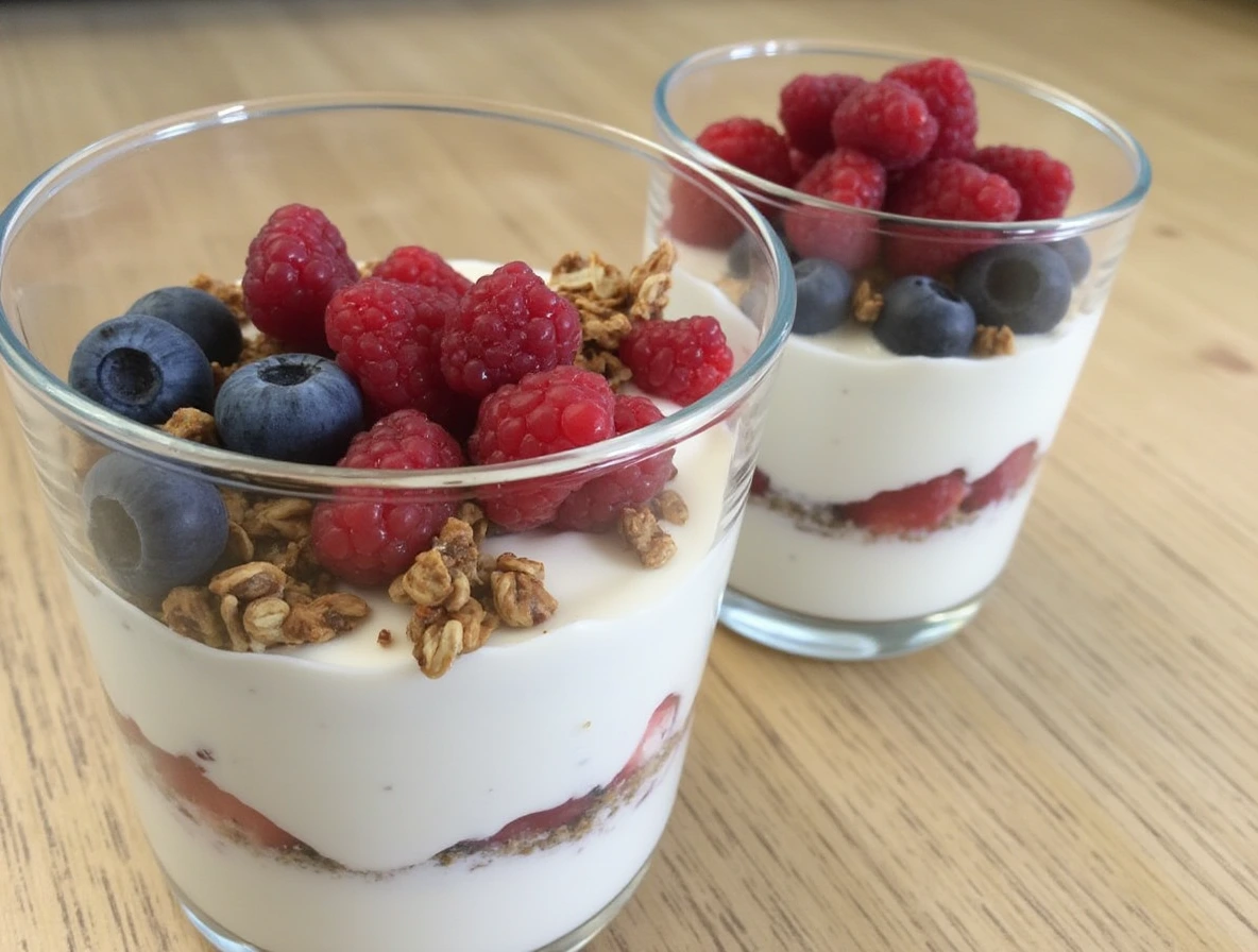 Berry & Greek Yogurt Parfait with Granola is Delicious!