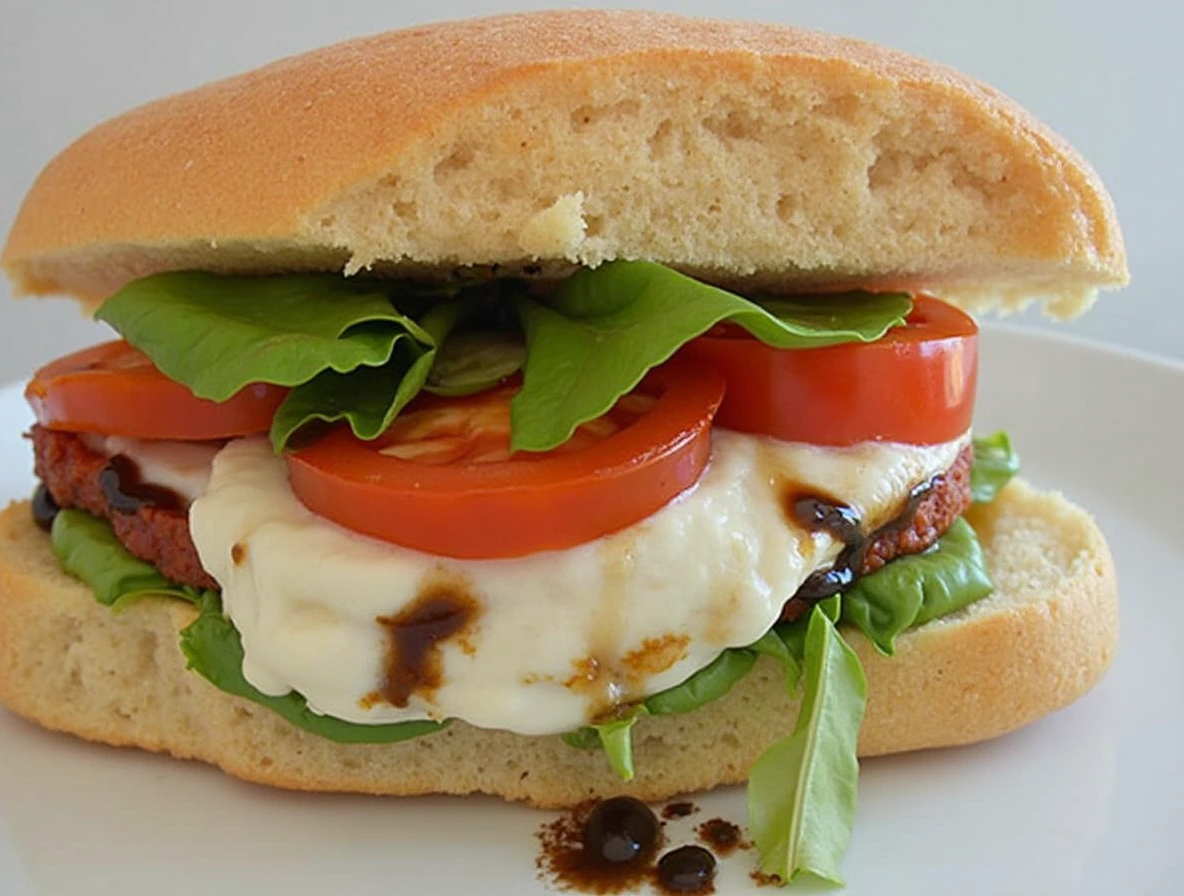 Caprese Sandwich with Balsamic Glaze is Delicious!