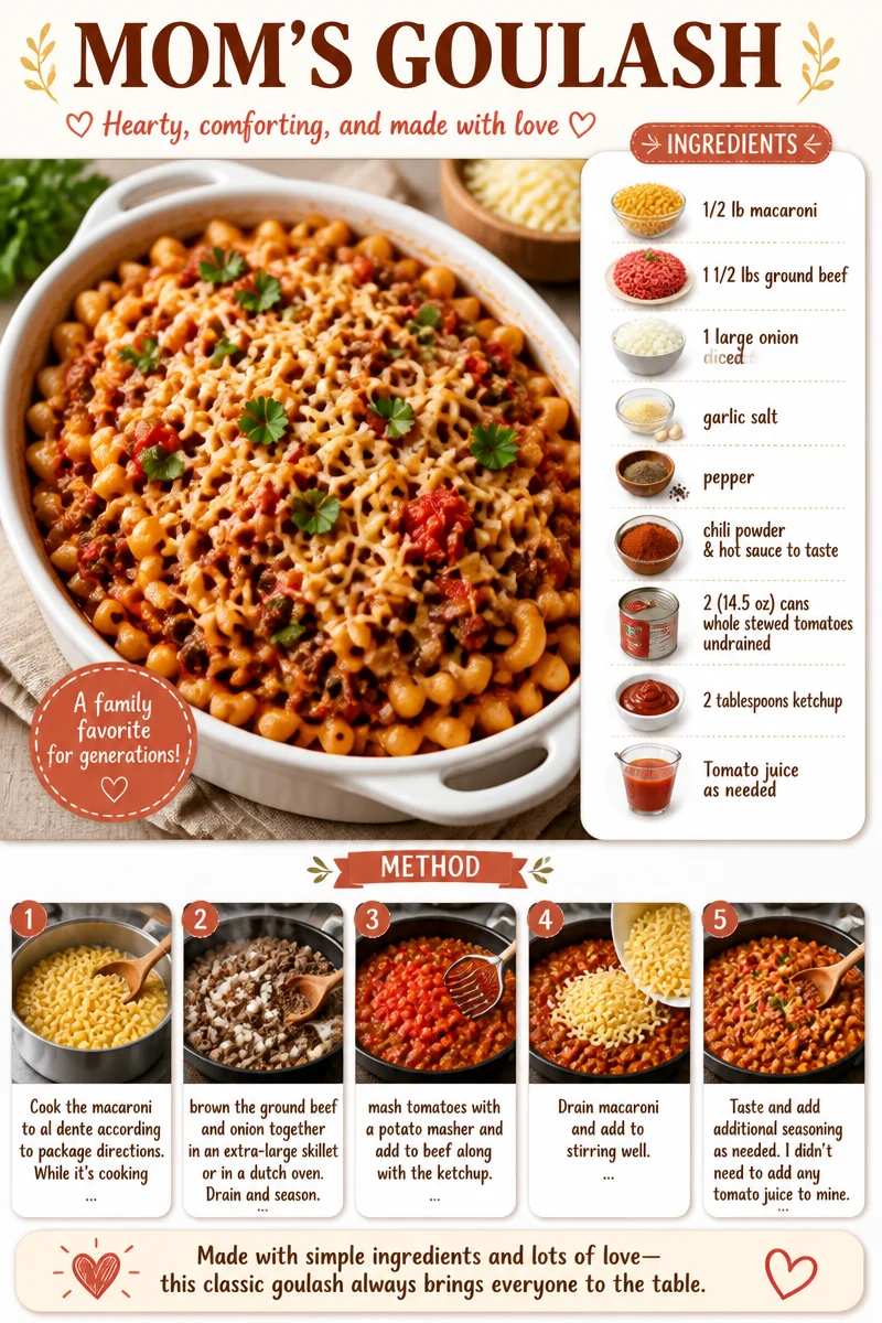 MOM’S GOULASH MOM’S GOULASH
