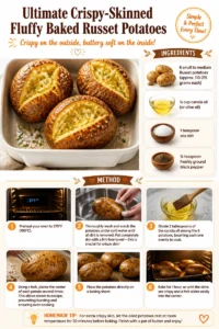 Ultimate Crispy-Skinned Fluffy Baked Russet Potatoes