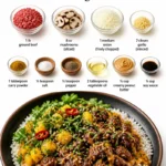 Ground Beef and Mushroom Ragu with Creamy Polenta