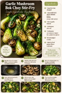 Garlic Mushroom Bok Choy Stir-Fry