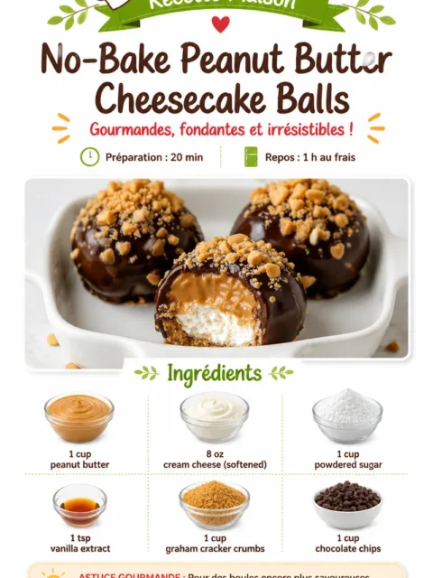 No-Bake Peanut Butter Cheesecake Balls No-Bake Peanut Butter Cheesecake Balls